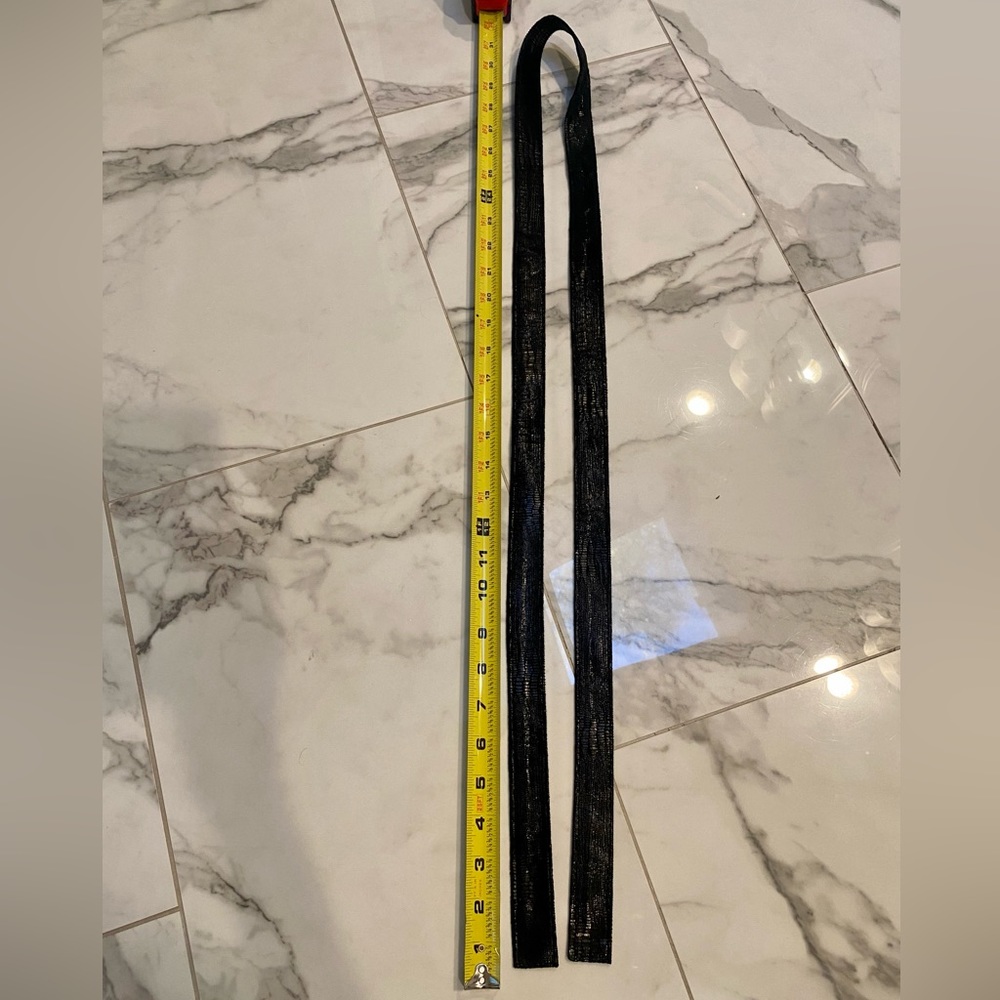 Black Python Leatherette Vegan Friendly Sash. - image 2